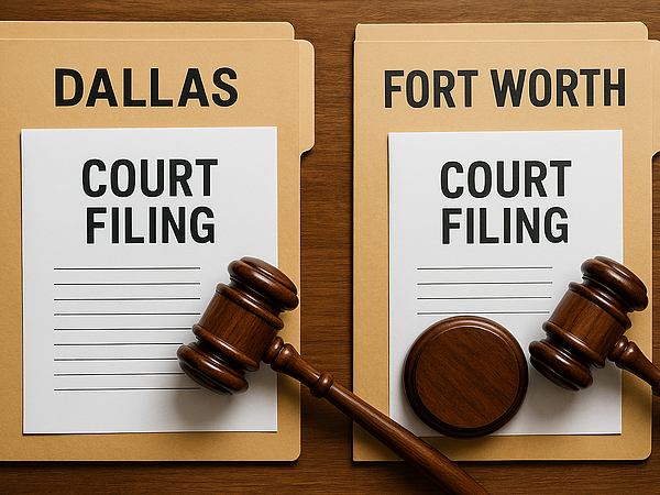 The Differences in Court Filing Between Dallas and Fort Worth