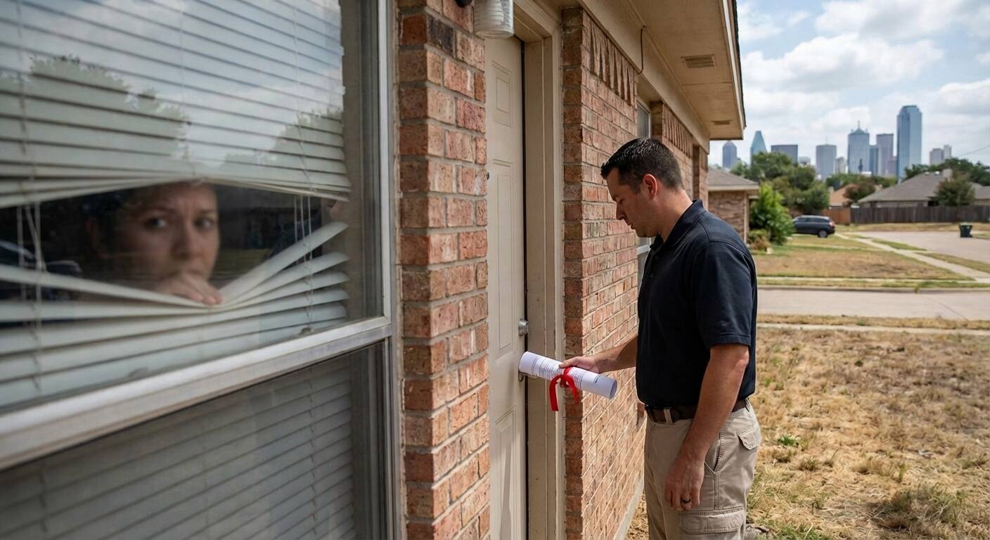 Consequences of avoiding being served legal papers in Dallas